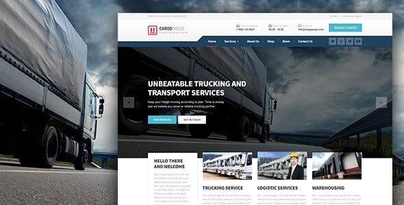 CargoPress WordPress Theme for Logistic