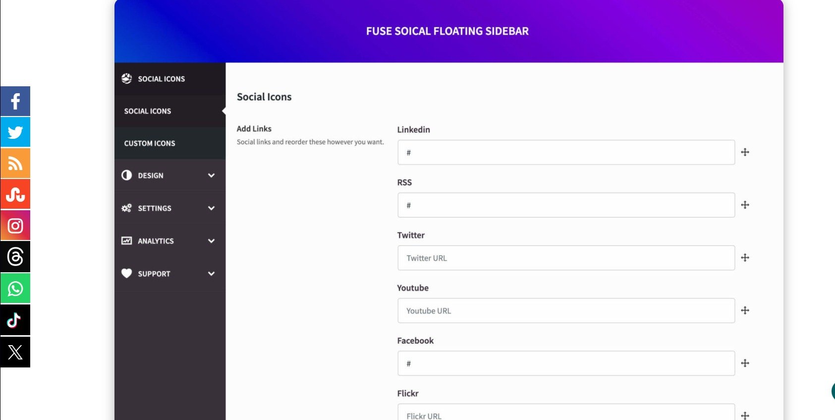 FUSE Floating Sidebar