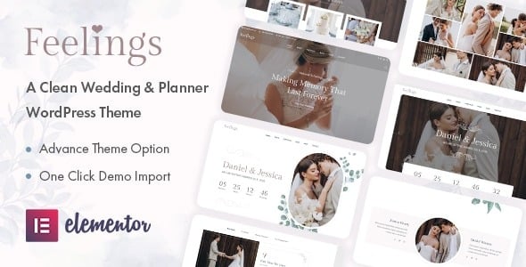 Feelings Wedding & Planner WordPress Theme