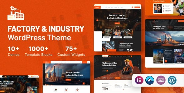 Indsro Factory & Industry WordPress Theme