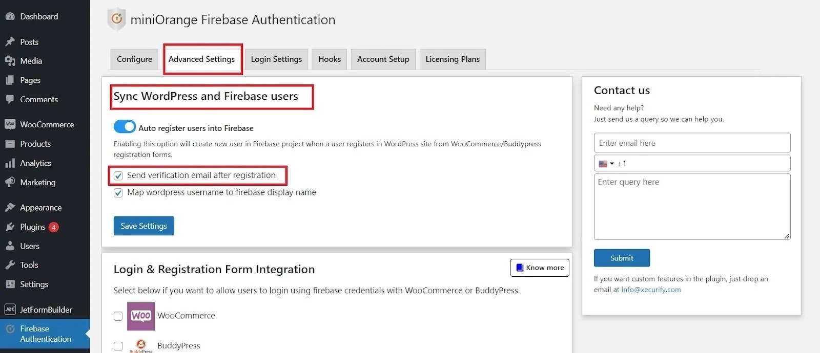 MiniOrange Firebase Authentication Enterprise