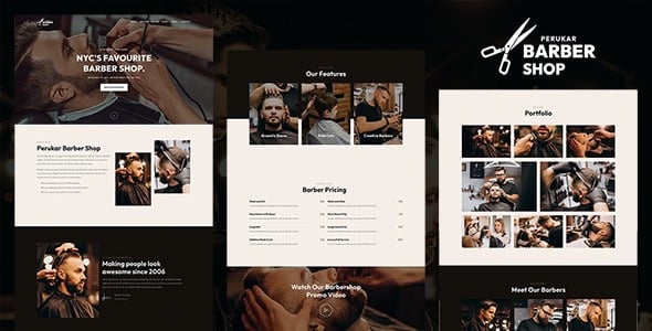 Perukar Barber WordPress Theme