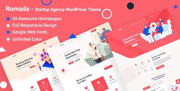 Romada Startup Agency WordPress Theme