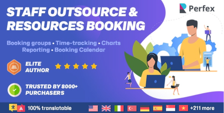 Staff Outsourcing & Resources Booking module for Perfex CRM