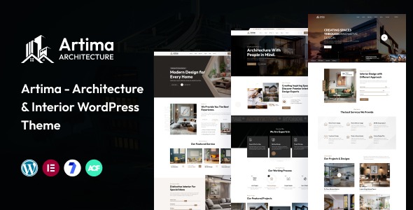 Artima Modern Architecture & Interior WordPress Theme