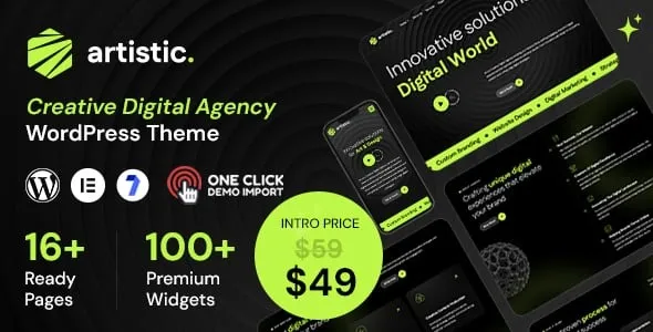 Artistic - Digital Marketing Agency WordPress Theme