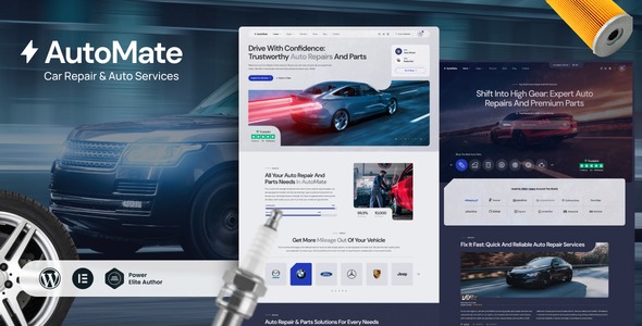 AutoMate Car Repair & Auto Services WordPress Theme