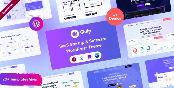 Quip Saas Startup & Software WordPress Theme