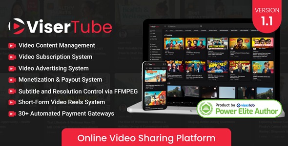 ViserTube Online Video Sharing Platform