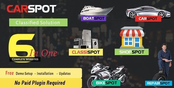 Carspot Automotive Car Dealer Wordpress Classified Theme