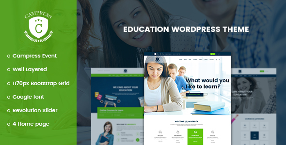 Campress - Responsive Education, Courses and Events