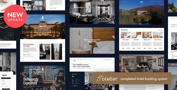 Hoteller - Hotel Booking WordPress Theme