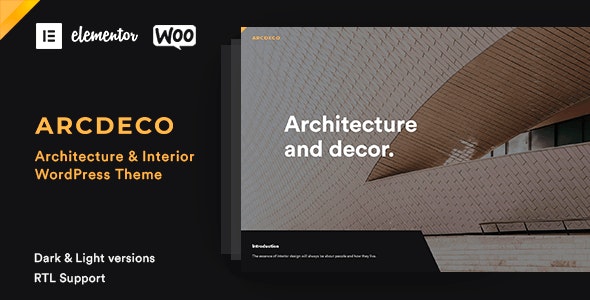 Arcdeco - Architecture Interior Design Theme